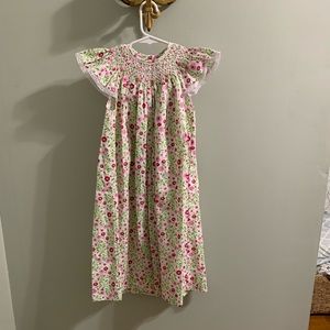 Smocked floral dress